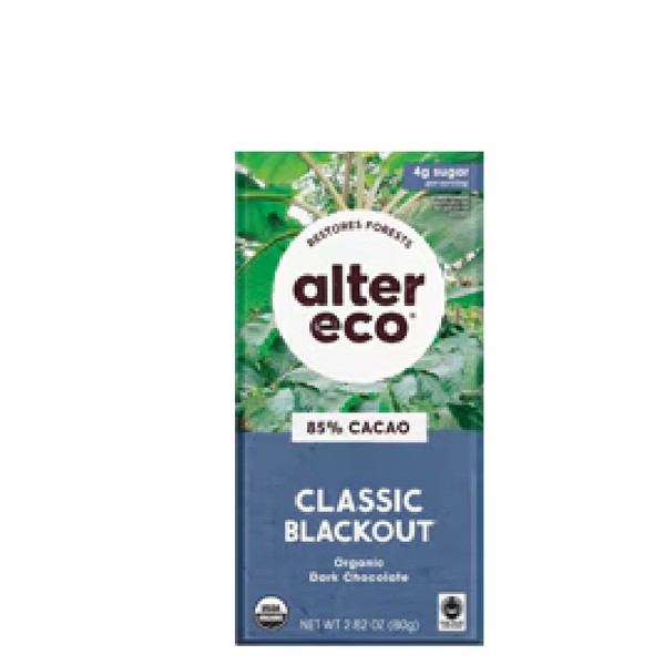 Alter Eco Organic Dark Chocolate Classic Blackout 85% -- 2.82 oz