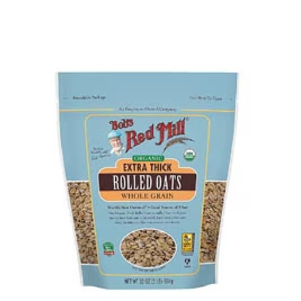 Bob's Red Mill Organic Whole Grain Rolled Oats Extra Thick -- 32 oz