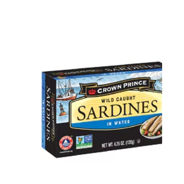 Crown Prince Gluten Free Kosher Sardines in Water -- 4.25 oz