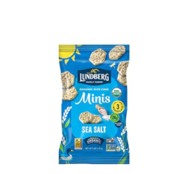 Lundberg Organic Rice Cake Minis Sea Salt -- 5 oz