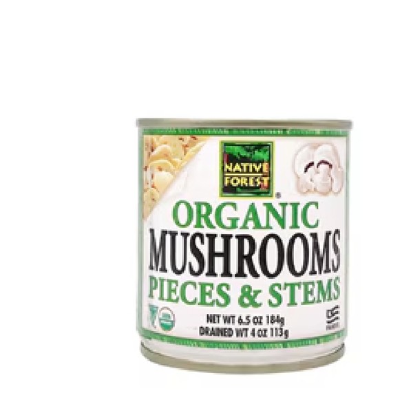 Native Forest Organic Mushrooms Pieces & Stems -- 6.5 oz