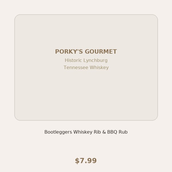 Bootleggers Whiskey Rib & BBQ Rub